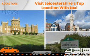 Image of a taxi inviting visitors to explore Leedsshire's premier destinations, highlighting the region's beauty.