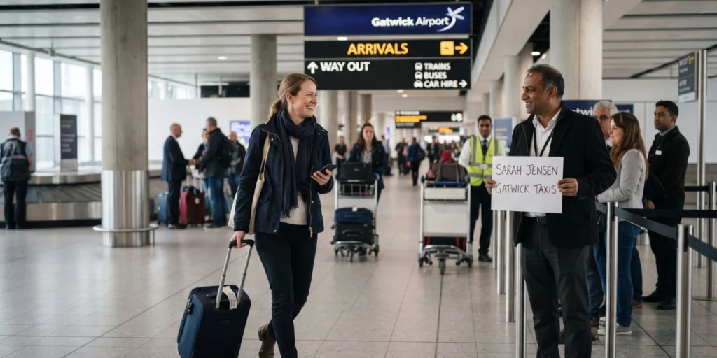 Find Your Taxi Driver After Landing at Gatwick Airport